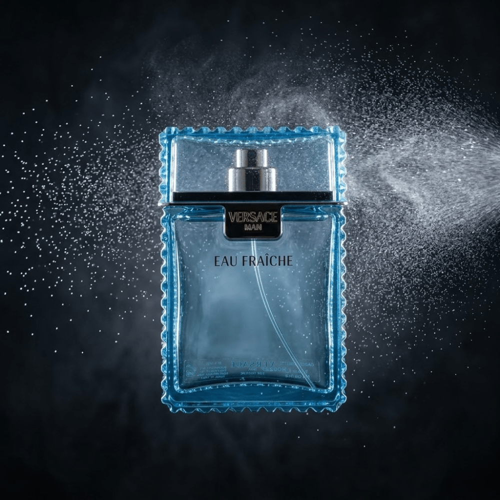 Versace Man Eau Fraiche by Versace, 3.4 oz EDT Spray for Men - Unik Glow