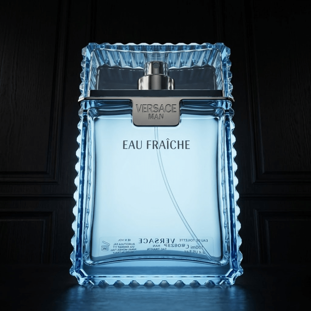 Versace Man Eau Fraiche by Versace, 3.4 oz EDT Spray for Men - Unik Glow