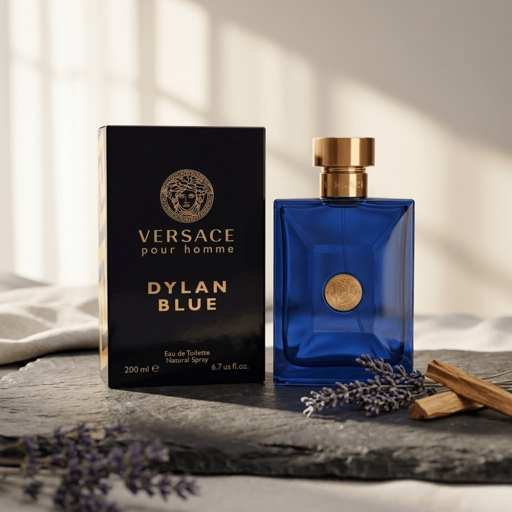 Versace Pour Homme Dylan Blue by Versace, 6.7 oz EDT Spray for Men - Unik Glow