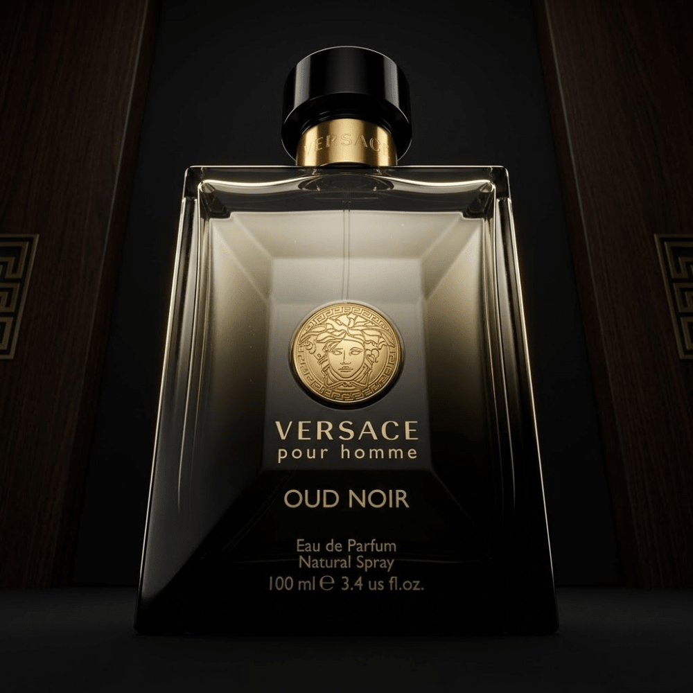 Versace Pour Homme Oud Noir by Versace, 3.4 oz EDP Spray for Men - Unik Glow