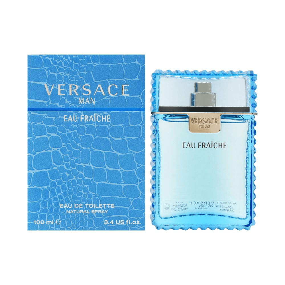 Versace Man Eau Fraiche by Versace, 3.4 oz EDT Spray for Men - Unik Glow