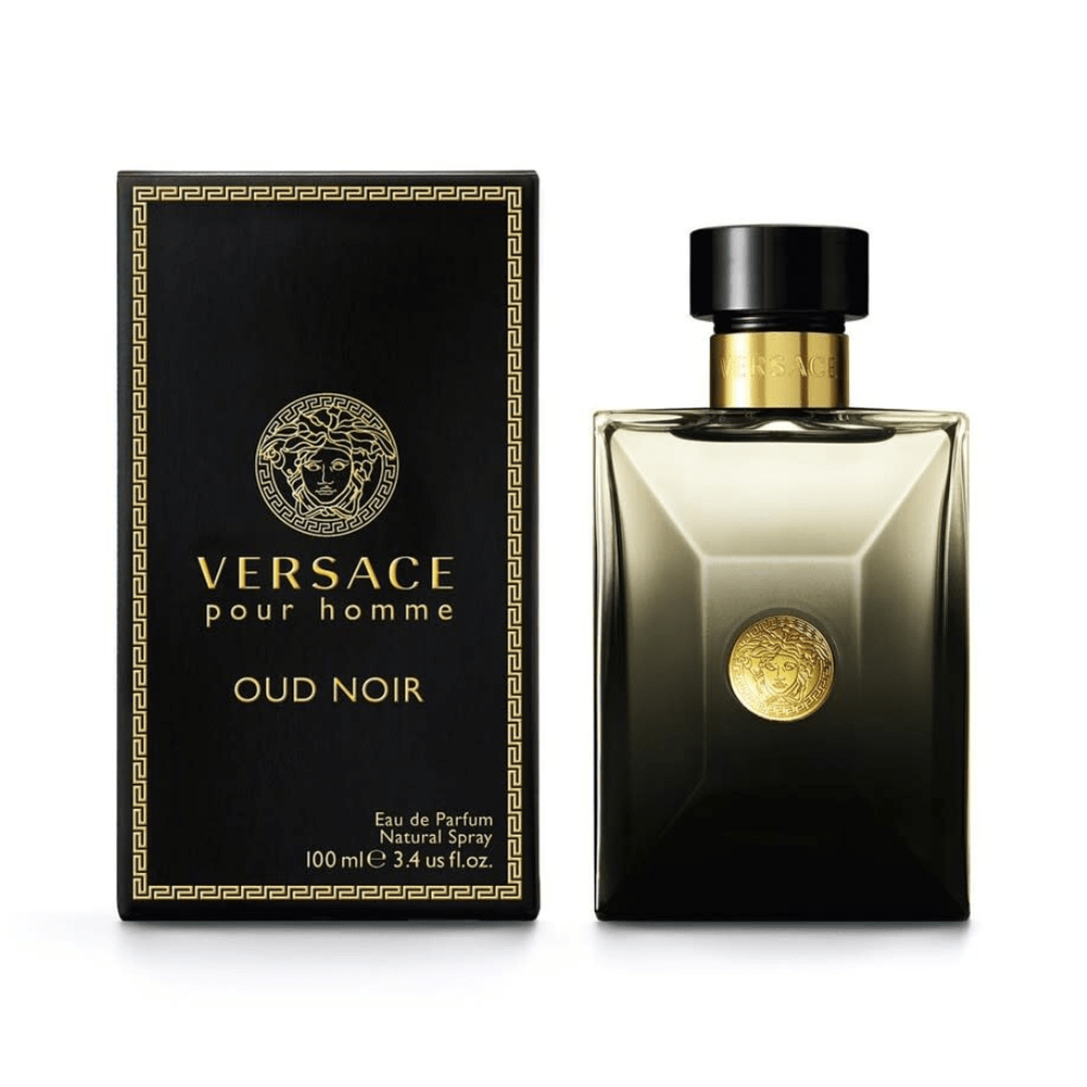 Versace Pour Homme Oud Noir by Versace, 3.4 oz EDP Spray for Men - Unik Glow