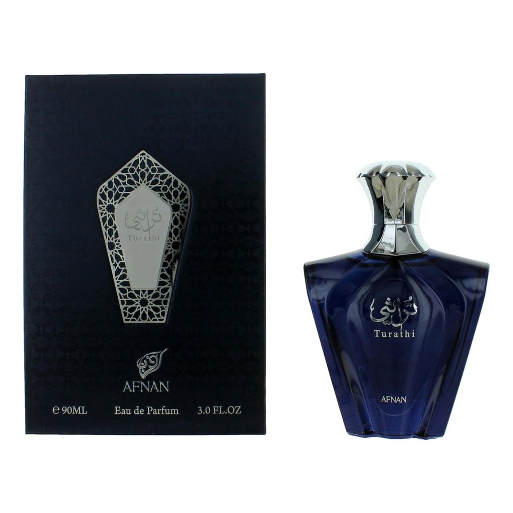 Turathi Blue by Afnan, 3 oz EDP Spray for Men - Unik Glow