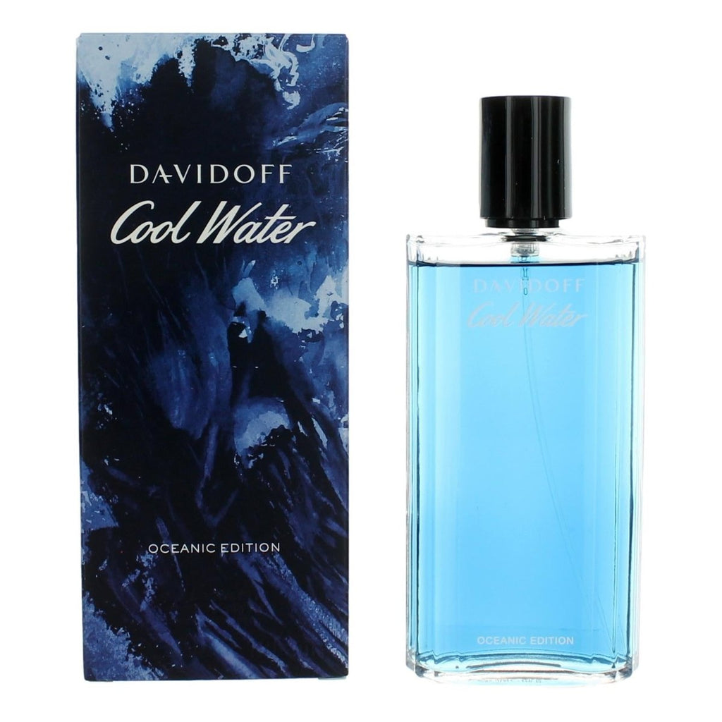 Cool Water Oceanic Edition by Davidoff, 4.2 oz EDT Spray for Men - Unik Glow