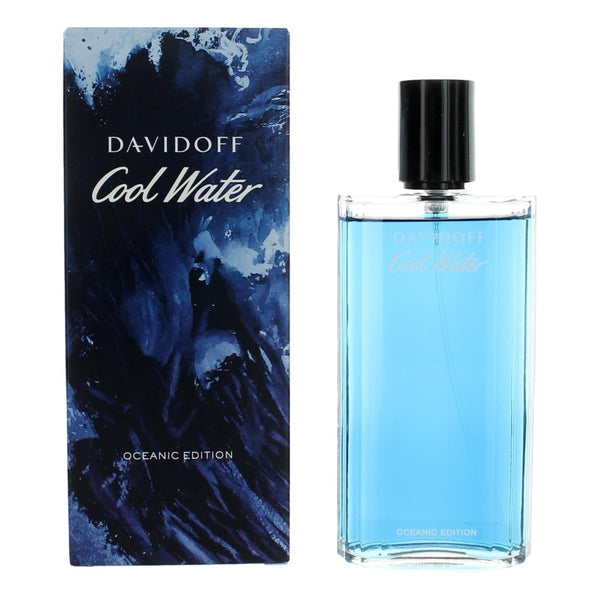 Cool Water Oceanic Edition by Davidoff, 4.2 oz EDT Spray for Men - Unik Glow