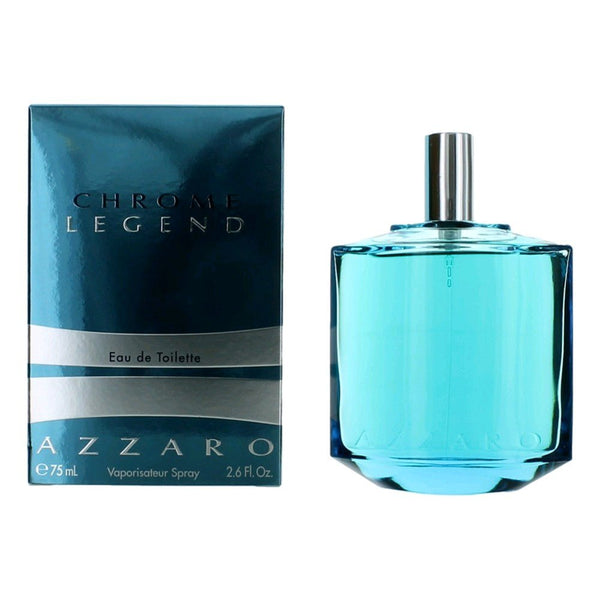Chrome Legend by Azzaro, 2.6 oz EDT Spray for Men - Unik Glow