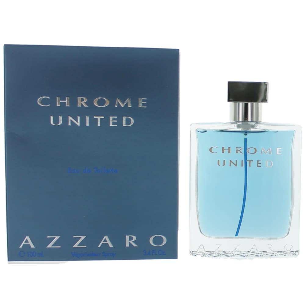 Chrome United by Azzaro, 3.4 oz EDT Spray for Men - Unik Glow