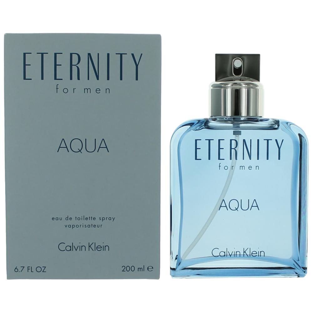 Eternity Aqua by Calvin Klein, 6.7 oz EDT Spray for Men - Unik Glow