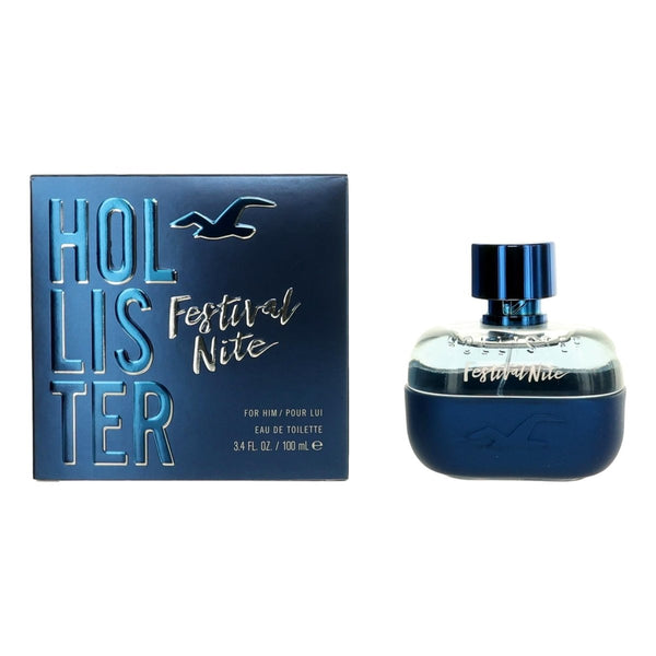 Festival Nite by Hollister, 3.4 oz EDT Spray for Men - Unik Glow