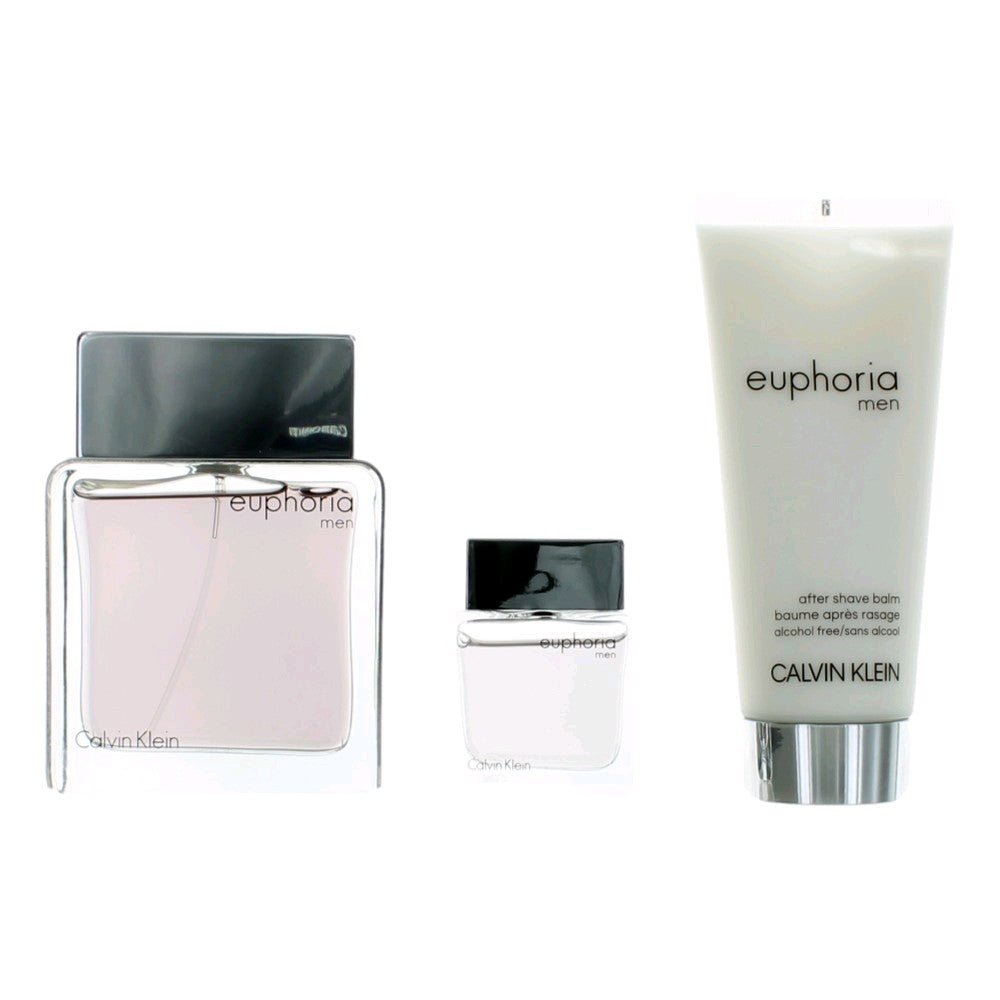 Euphoria by Calvin Klein, 3 Piece Gift Set for Men - Unik Glow