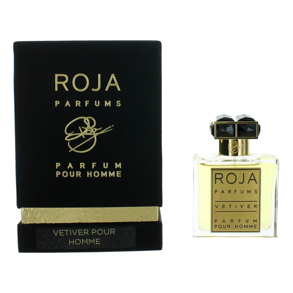 Vetiver Pour Homme by Roja Parfums, 1.7 oz Parfum Spray for Men - Unik Glow
