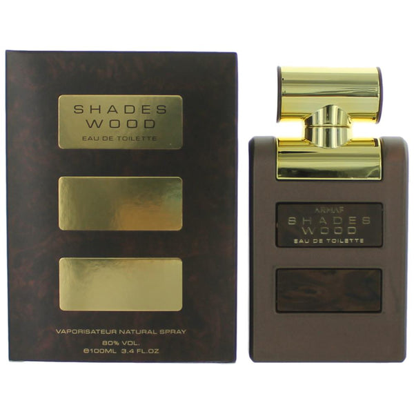 Shades Wood by Armaf, 3.4 oz EDT Spray for Men - Unik Glow