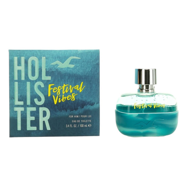 Festival Vibes by Hollister, 3.4 oz EDT Spray for Men - Unik Glow