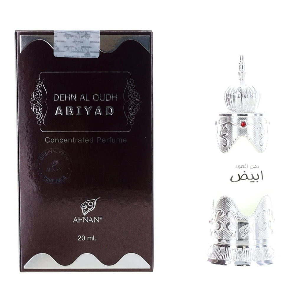 Dehn Al Oudh Abiyad by Afnan, 0.67 oz Perfume Oil for Unisex - Unik Glow