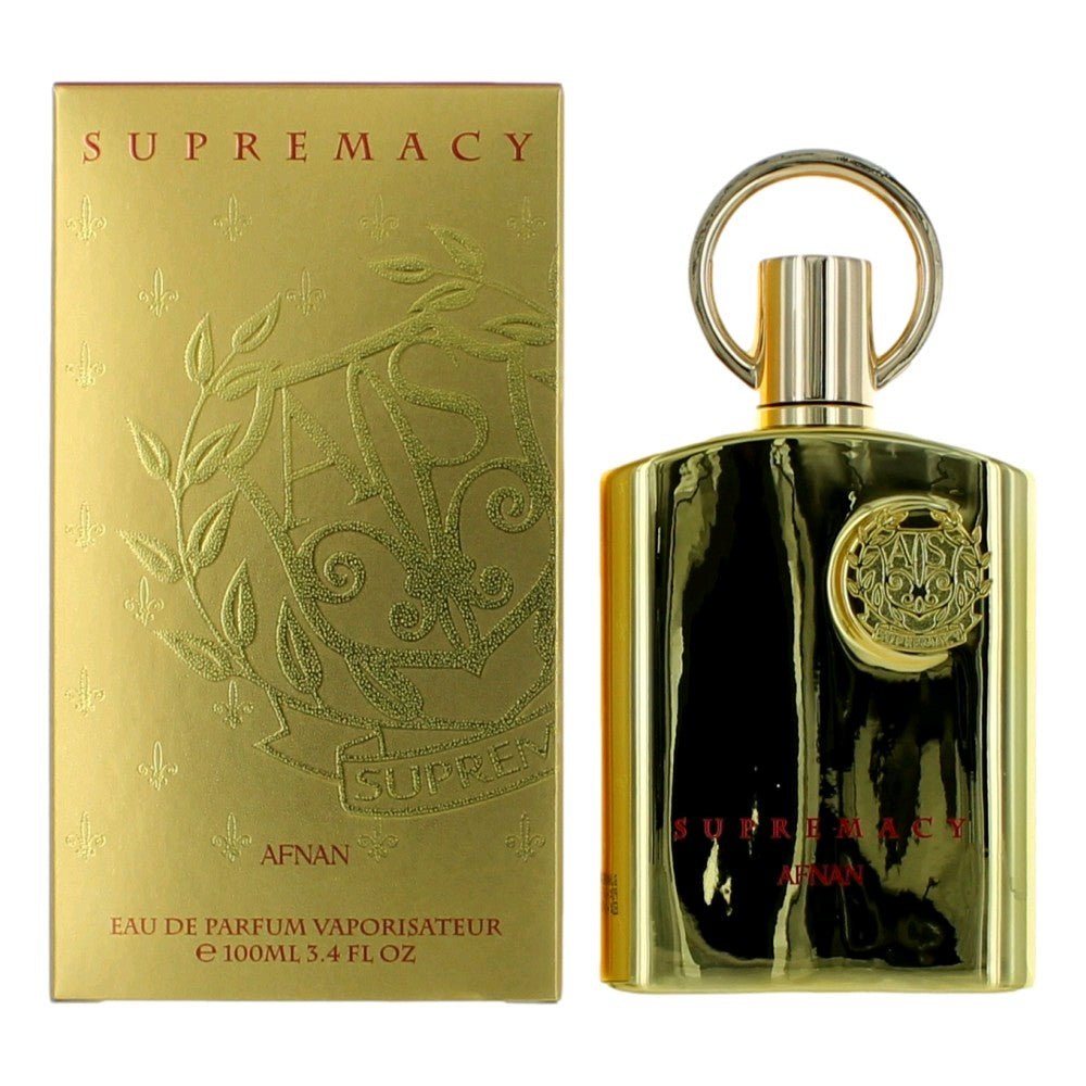 Supremacy Gold by Afnan, 3.4 oz EDP Spray for Unisex - Unik Glow