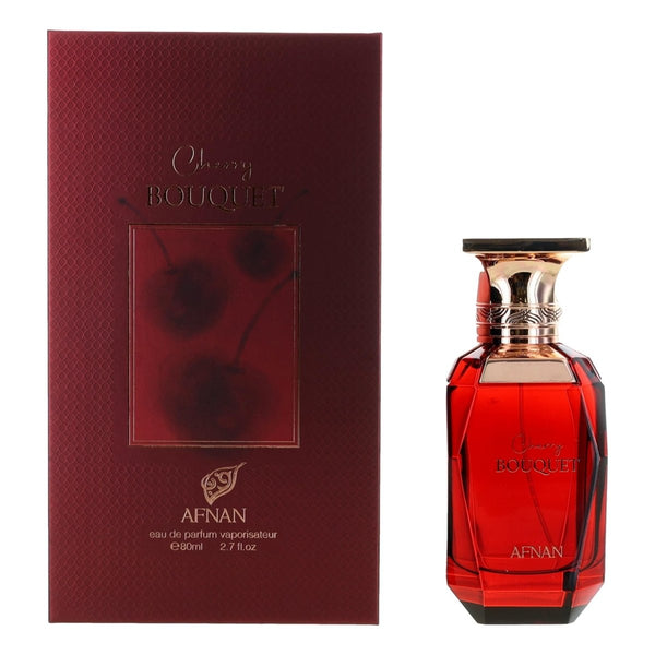 Cherry Bouquet by Afnan, 2.7 oz Eau De Pafum Spray for Women - Unik Glow