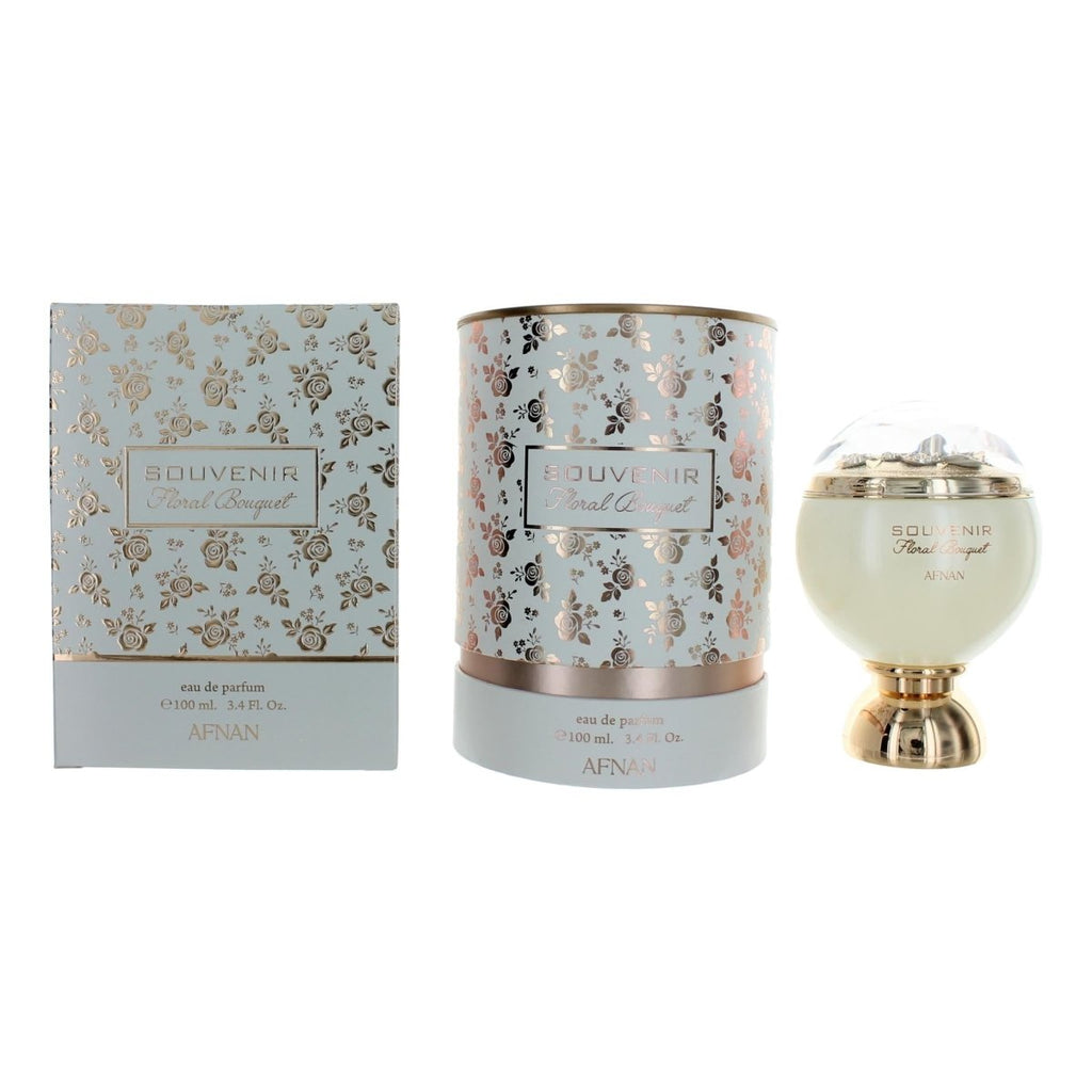 Souvenir Floral Bouquet by Afnan, 3.4 oz EDP Spray for Women - Unik Glow