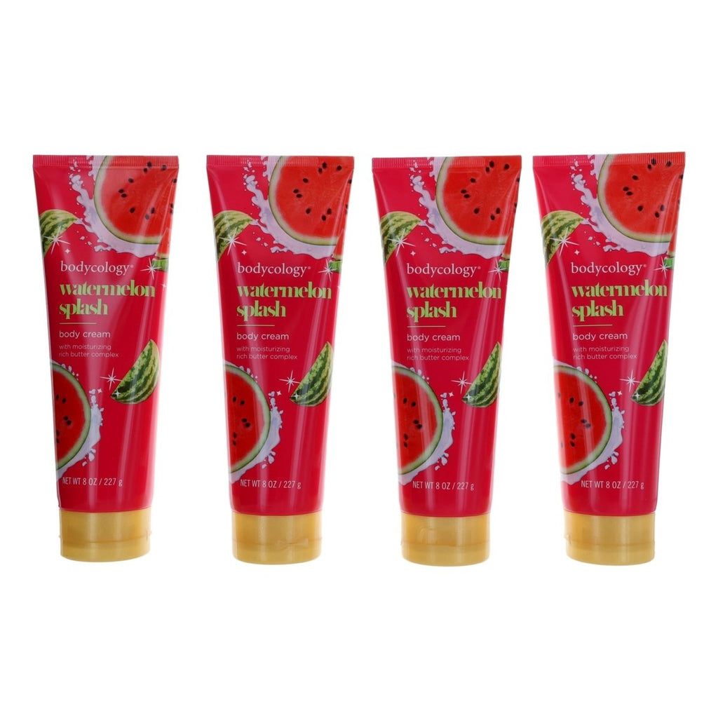 Watermelon Splash by Bodycology, 4 Pack 8oz Moisturizing Body Cream women - Unik Glow