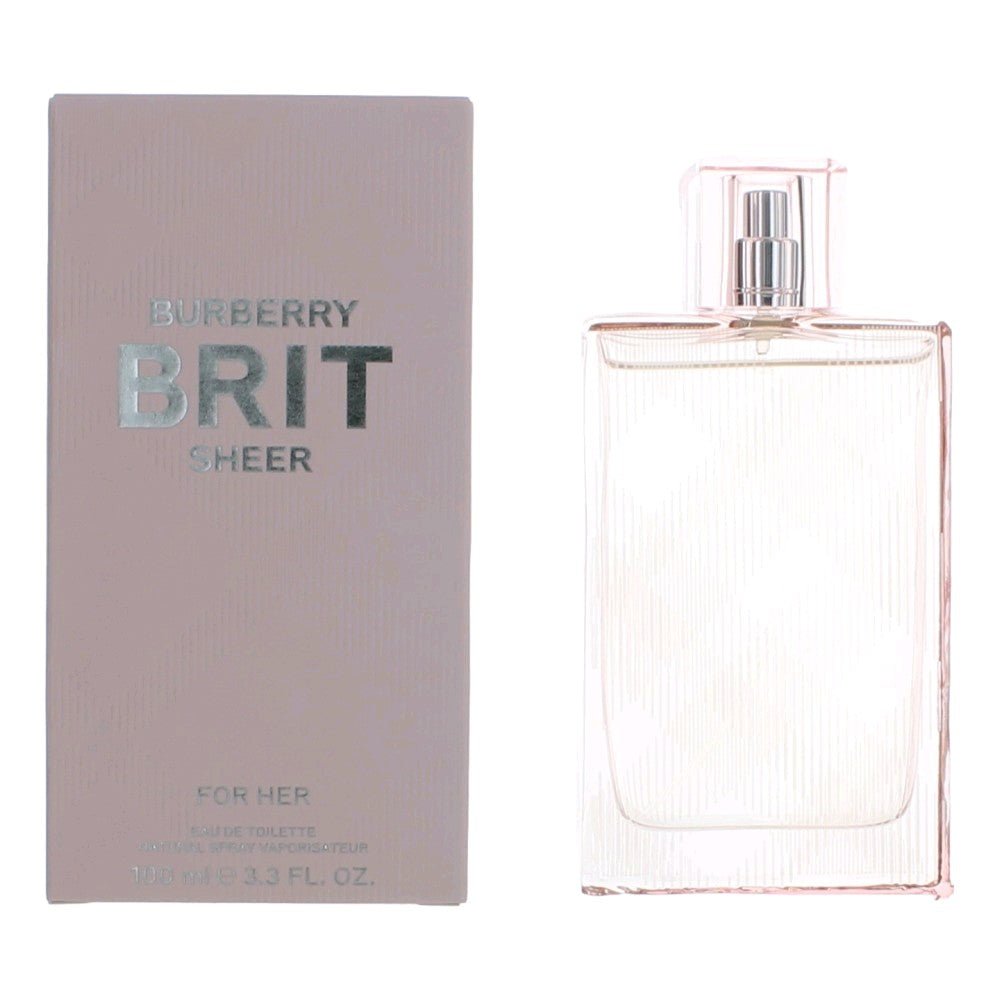 Brit Sheer by Burberry, 3.3 oz EDT Spray for Women - Unik Glow