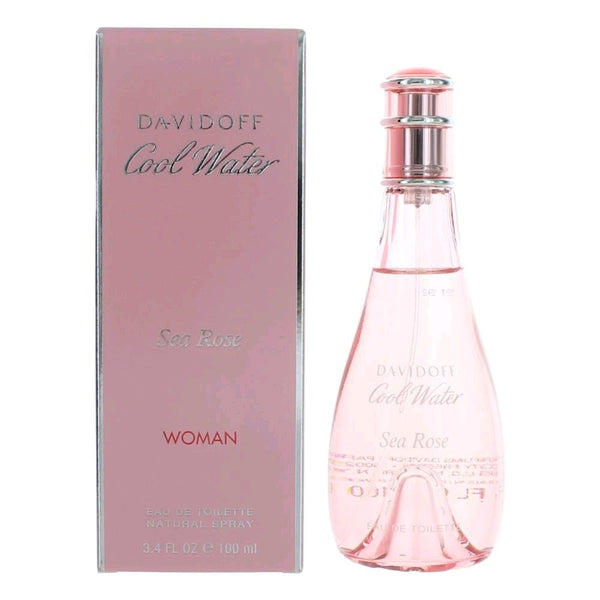 Cool Water Sea Rose by Davidoff, 3.4 oz EDT Spray for Women - Unik Glow