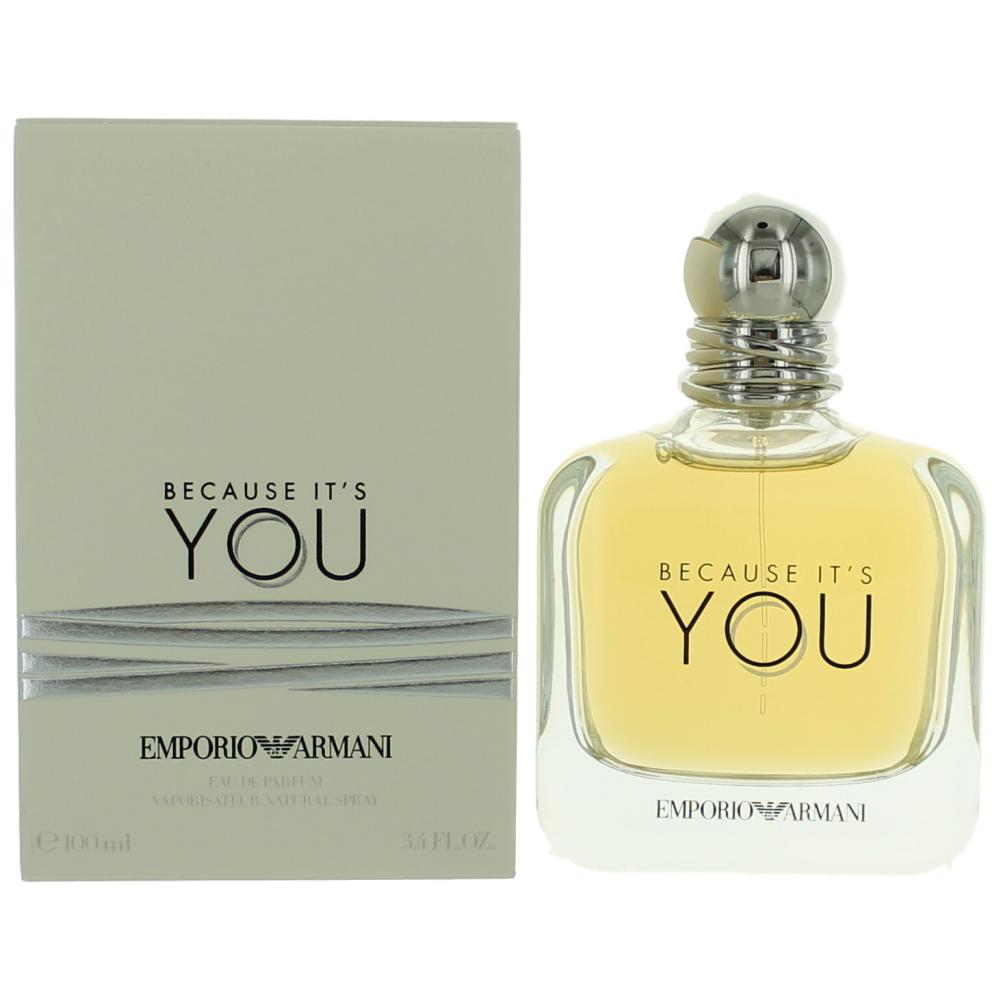 Because It's You by Emporio Armani, 3.4 oz EDP Spray for Women - Unik Glow